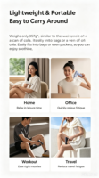 Masseur dorsal et cervical MIJIA pour soulager la douleur, pistolet de massage, mini masseur musculaire pour tissus profonds, petit masseur portatif à main