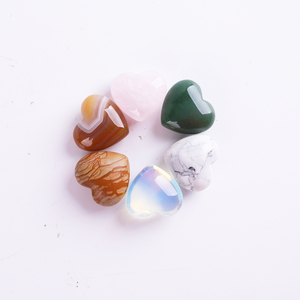 Yedi çakra taş 7 renk seti Yoga çakra düzensiz Reiki şifa kristalleri taş kalp şeklinde kristal hediye kutusu - Product Image 5