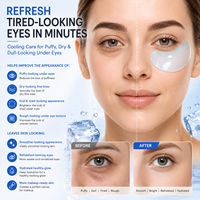Masque Hydrogel Anti-Cernes et Anti-Poches Personnalisé pour le Contour des Yeux, Traitement Lissant des Rides Fines, Patchs Oculaires au Collagène PDRN
