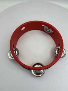 Wholesale Factory High Quality 6 Inch Red Wooden Tambourine, Custom Logo Hand Percussion Musical <b>Drum</b> Gift - Product Image 4