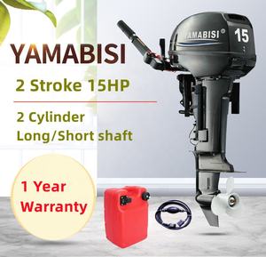Лодочный двигатель YAMABISI, 15HP, двухтактный подлодочный двигатель с длинным валом, 15hp, бензиновый лодочный двигатель, совместим с YAMAHA - Product Image 6