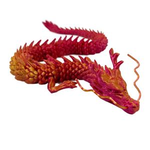 En gros 3D Imprimé Dragon Jouet Modèle Joint Mobile <span class=keywords><strong>Fish</strong></span> <span class=keywords><strong>Tank</strong></span> Paysage Décoration Artisanat Création Cadeau Figurines Enfants - Product Image 4