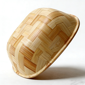 Bols de service et bougeoirs en bambou moderne, durables, de haute qualité et écologiques - Vaisselle décorative pour salades et fruits - Product Image 2