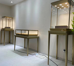 2024 su misura in acciaio inox vetro di lusso vetrina High-end vetrina vetrina gioielli vetrina vetrina - Product Image 1