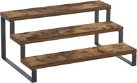 Étagères en bois pour escaliers de 3 étages, présentoir en bois, pour escalier, comptoir de présentoir en bois, Riser pour Dessert et cupcakes, à épices