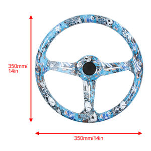 Volante Deportivo Universal JDM <span class=keywords><strong>de</strong></span> 350 mm y 14 Pulgadas con Diseño <span class=keywords><strong>de</strong></span> Calavera <span class=keywords><strong>de</strong></span> <span class=keywords><strong>Anime</strong></span> para Carreras <span class=keywords><strong>de</strong></span> <span class=keywords><strong>Autos</strong></span>, Volante JDM <span class=keywords><strong>de</strong></span> ABS con Estampado <span class=keywords><strong>de</strong></span> Grafiti, Nuevo - Product Image 2