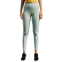 Legging de yoga taille haute uni longueur cheville, écoresponsable, extensible dans quatre directions, effet push-up, pour fitness et course, avec doubles poches