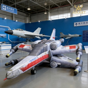 Avion civil réaliste gonflable géant, ballon d'avion gonflable pour publicité, <span class=keywords><strong>location</strong></span>, fête, décoration de spectacle aérien - Product Image 1