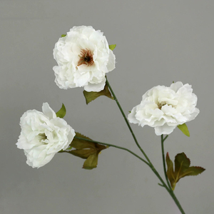 Real Touch Large Artificial Lotus Flower <b>Head</b> Single White Rose for Wedding & Christmas Decor Back to School Ornament - Product Image 5