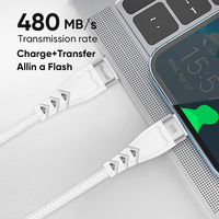Kabel Miccell Custom 60W 3A Tipe C PD Pengisian Cepat Berbahan Aluminium Alloy untuk Ponsel Tablet Laptop Kabel Data Ponsel Pabrik