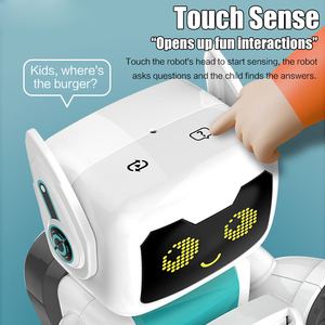 Robot intelligent RC pour l'éducation précoce, machine à cartes flash parlante, robot programmable télécommandé pour enfants, jouet éducatif - Product Image 4