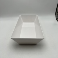 Ensemble de bols en mélamine à impression personnalisée en forme de rectangle utilisés pour les saladiers en mélamine d'hôtel