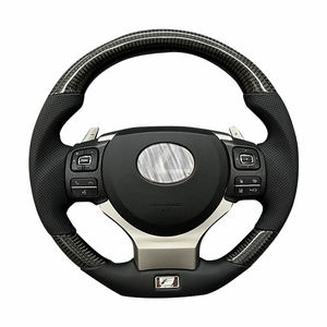 พวงมาลัยรถยนต์คุณภาพสูง คาร์บอนไฟเบอร์ สไตล์เลกซัส <span class=keywords><strong>GS</strong></span> ISF RC350 RCF พวงมาลัยสปอร์ต สำหรับรถยนต์โตโยต้า คราวน์ คัมรี่ มาร์ค เอ็กซ์ - Product Image 6