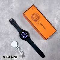 Nuevo Reloj Inteligente V19 PRO Todo en Uno para Llamadas, Música y Fitness con Carga Inalámbrica IPS y Resistencia al Agua