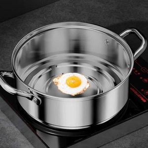 Marmite à fondue Yuan Yang en acier inoxydable, grande capacité 2,1L-4L, marmite de cuisson domestique à double fond - Product Image 2