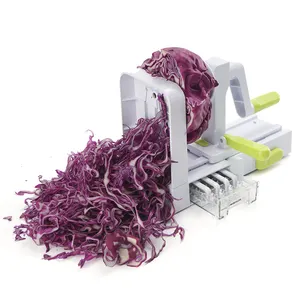 Meilleure vente Spiralizer à 5 lames Trancheuse de fruits et légumes facile à utiliser avec certification BSCI SEDEX