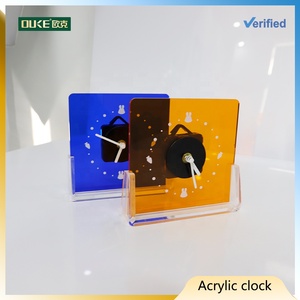Nhà máy thiết kế mới đầy màu sắc Mini Laser cắt Acrylic Đồng hồ treo tường Acrylic Đồng hồ trang trí nhà - Product Image 2