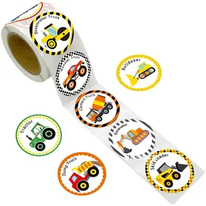 High Quality Custom Printed cheap Waterproof Self Adhesive Paper Round Label Sticker For Kids Toys