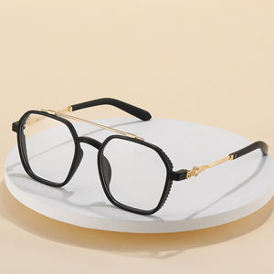 <span class=keywords><strong>Gafas</strong></span> de estilo <span class=keywords><strong>aviador</strong></span> con marco óptico para ordenador, anteojos a la moda, con bloqueo de luz azul - Product Image 2