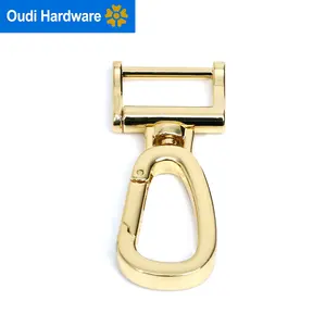 Durable 1" Snap Swivel Hook Gold Plated Snap Hook Clasp For Lady Bags