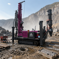 Machine de forage à circulation inversée télécommandée, plateforme de forage hydraulique d'exploration, plateforme de forage RC de 350 m de profondeur à vendre