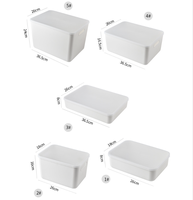 Gran oferta, contenedor blanco multifunción, armario de plástico, caja organizadora de ropa, artículos para el hogar, cajones de plástico multifunción