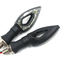 12V LED-shaped Turn signal Light with Flashing Lights and Brake Lights; Flow Indicator.