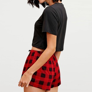 Nouvel ensemble de pyjama d'été pour femme style UE/US, imprimé <span class=keywords><strong>FRIDAY</strong></span>, manches courtes et short, deux pièces, en polyester et élasthanne - Product Image 3