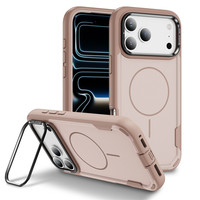 Coque pour iPhone 18 Pro Max avec support d'appareil photo magnétique, couleur unie originale, pare-chocs durable pour iPhone 17 Pro Max
