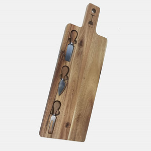 Ensembles planche à <span class=keywords><strong>fromage</strong></span> et plateau <span class=keywords><strong>de</strong></span> service, en bois d'acacia naturelle, pour la maison - Product Image 3