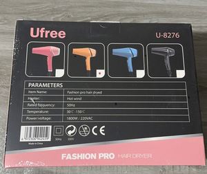 Secador de Pelo Profesional de Alta Potencia para Salones y Hogares, Cuidado Nutritivo del Cabello, Aire Frío, Luz Azul, Fragancia, Motor AC, Europeo - Product Image 5