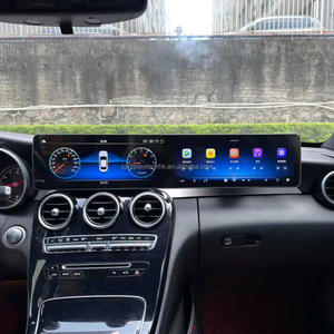 เครื่องเล่นดีวีดีในรถยนต์12.8 "หน้าจอคู่เครื่องเล่นดีวีดีวิทยุนำทาง GPS CarPlay สำหรับ Mercedes Benz C GLC Class X253 W205 2015-2020 - Product Image 4