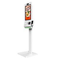 Kiosco de Autoservicio de 27 Pulgadas con Pantalla Táctil LCD, Terminal con Código QR, Impresora Térmica, RFID, Android, Windows, para Tiendas Minoristas