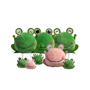 Portachiavi Personalizzato a Forma di Rana - Morbido Peluche con Anello Resistente, Grazioso Ciondolo a Forma di Rana Verde per Chiavi, Borse e Regali - Product Image 1