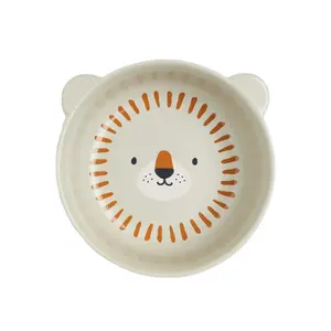 Cute Panda Bear Animal Printed Dinnerware Eco Porcelain Dessert Fruit Dish Bowl Ceramic Baby Plate