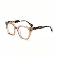 Monture de lunettes vintage en acétate, motif écaille de tortue, verres optiques, logo personnalisé