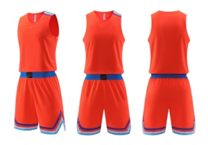 Uniforme de Baloncesto Sublimado de Estilo Moderno para Hombre, Conjunto de Camiseta Deportiva Ligera y Pantalones Cortos, Transpirable y Absorbente de Humedad para Verano - Product Image 4