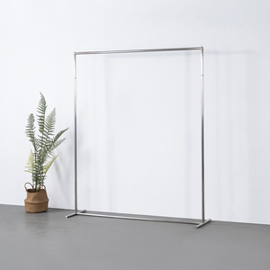 Quần Áo Kim Loại hiển thị Giá Kim Loại hiển thị giá đứng trình bày kim loại hiển thị giá treo quần áo đứng - Product Image 3
