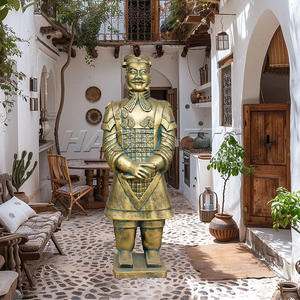 Esculturas <span class=keywords><strong>de</strong></span> <span class=keywords><strong>Guerreros</strong></span> <span class=keywords><strong>de</strong></span> <span class=keywords><strong>Terracota</strong></span> <span class=keywords><strong>de</strong></span> Tamaño Real, <span class=keywords><strong>Color</strong></span> Arcilla Antigua, Decoración <span class=keywords><strong>de</strong></span> Jardín para Exteriores, Suministradas por Fábrica, en Venta - Product Image 5