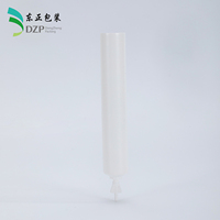 Tube cosmétique 19 mm en PE vide avec bouchon à vis et surface brillante, impression de logo personnalisée pour crème pour les yeux, fard à paupières, rouge à lèvres, sérum