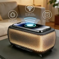 Meilleure Vente Transfrontalière 2026 : Système Audio Portable Mini de Bureau avec Haut-parleur 5.3, Recharge Sans Fil et Lumière Ambiante, Son Puissant