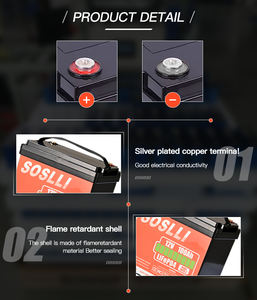 24 В, 100 А/ч, 200 А/ч, 250 А/ч, 300 А/ч, литий-ионный Аккумулятор Lifepo4, 24 В, 100, 200 А/ч, 300 А/ч, 400 А/ч, 600 А/ч, аккумулятор для инвалидной коляски солнечной системы - Product Image 3