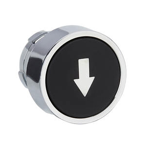 ชุด XB2 Schneiders ใหม่ของแท้สีดำหัวปุ่มกดแบน ZB2BA335C สปริงทำเครื่องหมายลูกศรกลับ - Product Image 1