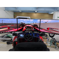 Simulateur de conduite automobile avec volant et levier de vitesses de conception nouvelle, simulateur de course automobile, équipement de simulateur de conduite à 3 écrans
