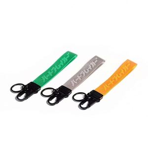 En gros, Porte-clés tactique en nylon noir avec sangle de fixation pour équipement tactique et d'escalade, motif jacquard - Product Image 3
