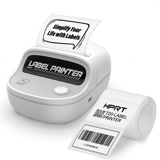 2026 New Arrival 2-Inch Mini Wireless Portable Printer T20 White Handheld Mobile Colorful Label Maker Machine