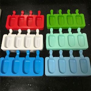 Grand moule en silicone pour crème glacée en cube, moules à sucettes glacées DIY, pour desserts maison, jus de fruits, avec bâtonnets - Product Image 3