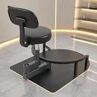 Tabouret de coiffeur réglable pour salon de beauté, chaise de coiffeur pivotante avec roulettes, chaise de technicien de salon, tabouret pivotant