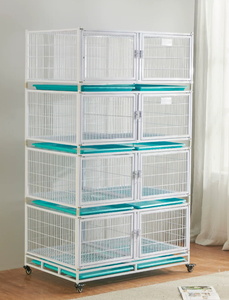 Großer Dreistöckiger Taubenkäfig mit Ausbruchsicherem Design Stahlrahmen Nistkästen für Heimzucht und Taubenaufzucht - Product Image 1
