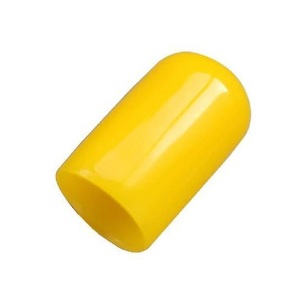 <span class=keywords><strong>Metal</strong></span> tüpler için su geçirmez parlak koruyucu esnek yuvarlak sarı plastik PVC uç kapakları